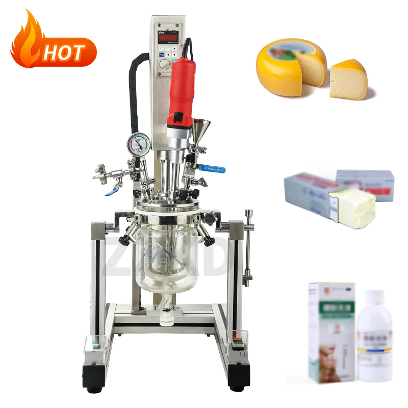 10L 20L 30L 50L 100L Lab Small Scale Cosmetic Lotion Vacuum Emulsifying Mixer Machine Laboratory Homogenizer Reactor