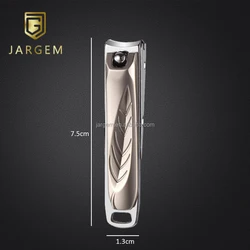 Stainless Steel Curved Blade Nail Cutter Set Keyhole Design Nail Clippers