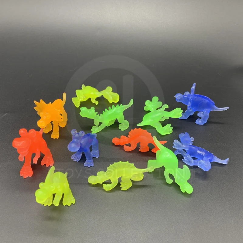 Dinosaur Toy TPR Soft Animal Stretchy Skeleton Toys Dino. For 50 55MM 2 Inch Capsule Toys