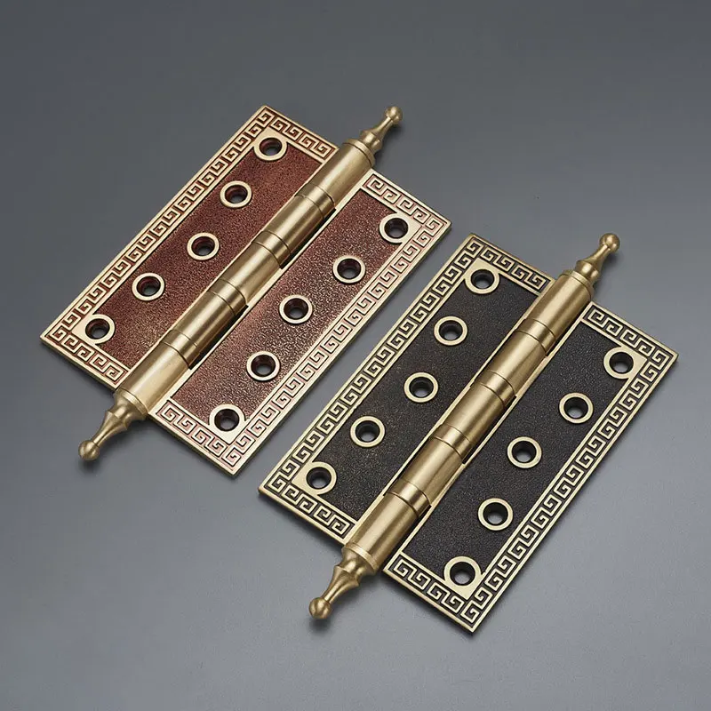 European all-brass room door hinges Mute bearing hinges thickened Vintage apartment door hinges