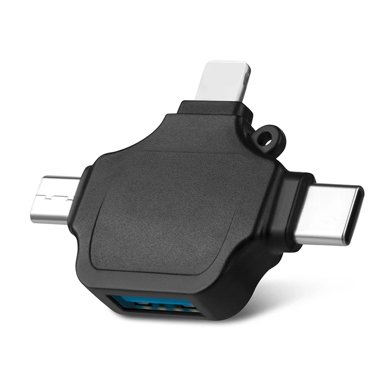 Адаптер 3 в 1 Type C Micro Usb OTG зарядный адаптер USB разделитель трансформатор для Iphone