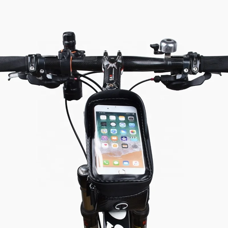 Outdoor Cycling Waterproof Touch Screen Bike Phone Front Frame Bag Top Tube Bicycle Bag