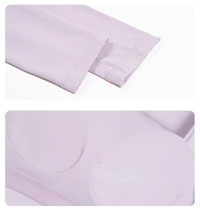 YISHENHON New Diagonal Collar Yoga Long Sleeve T-shirt Gauze Patchwork Sports Top Slimming Fitness Top With Chest Pad Fashion