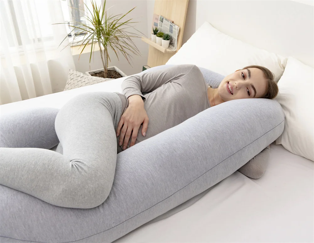 Hot Sale C Shape Pregnancy Cotton and Soft Cover Pregnancy Body Coolmax Pregnancy Pillow