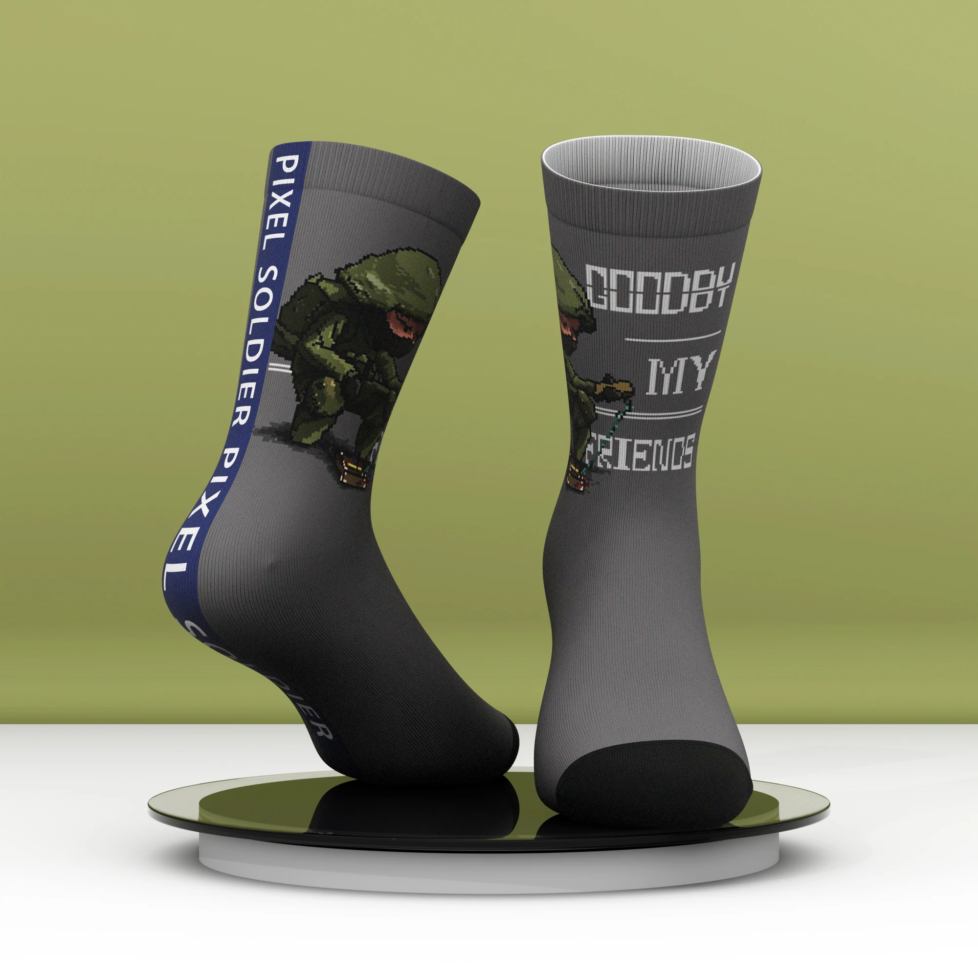 Visual Colorful Fashionable Trendy Creative Cool and Vibrant Unique Design 3D Printed Pattern Comfortable and Durable Socks