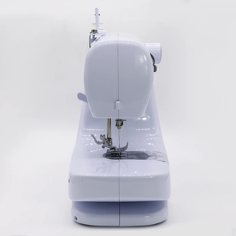 608 mini sewing machine household used long arm overlock lockstitch electric sewing machine leather automatic seweing machine