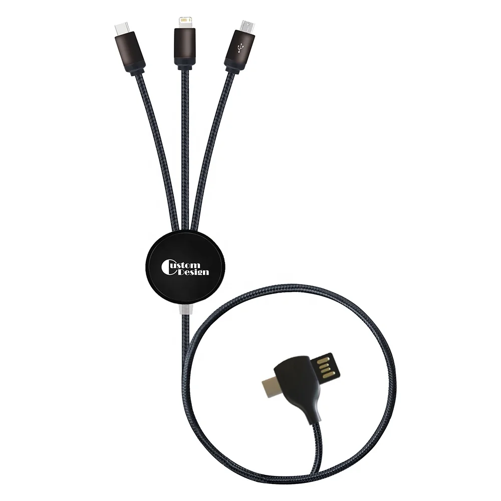 120 см Мульти Универсальный usb-кабель 6 в 1 со светодиодной подсветкой зарядное устройство нейлон подходит для смарт-телефонов с разъемом type C Micro USB интерфейсу