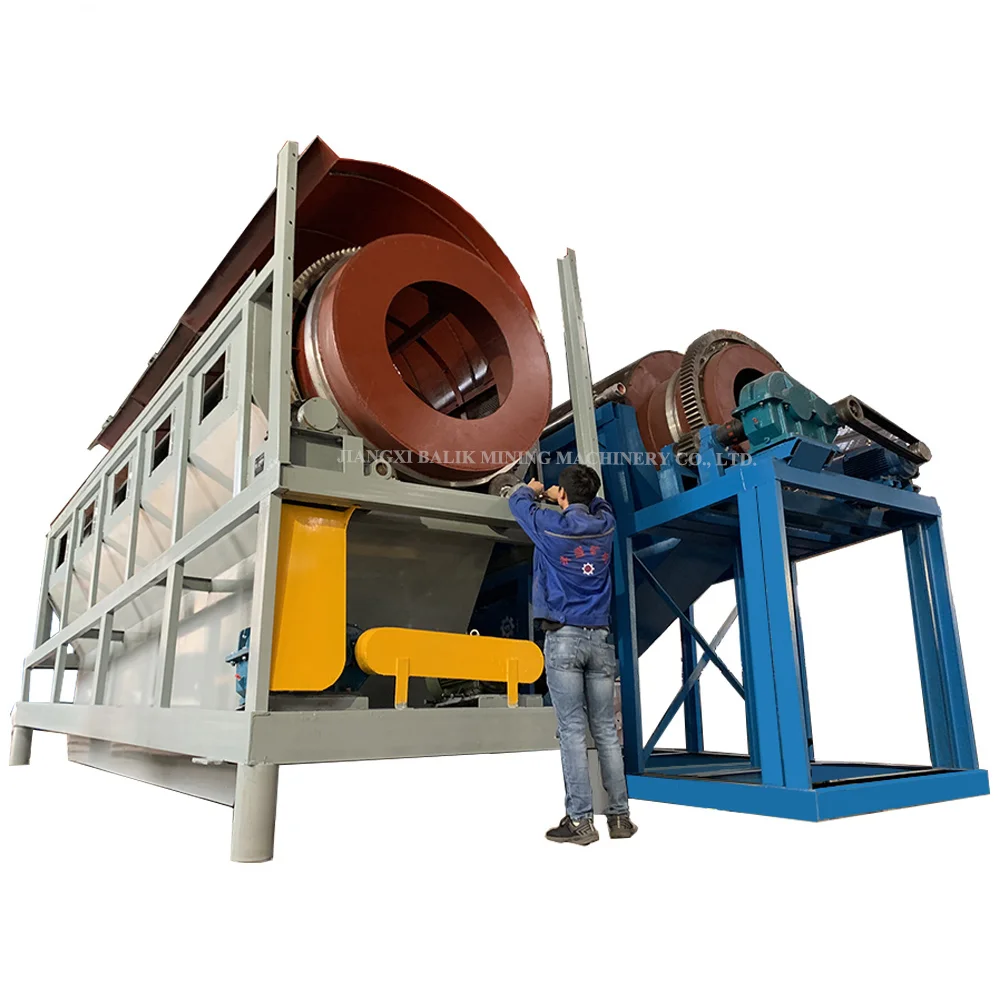 Китайское Оборудование для управления отходами, маленький мобильный ротационный песок, гравий, золотой барабан, барабан, сито, машина