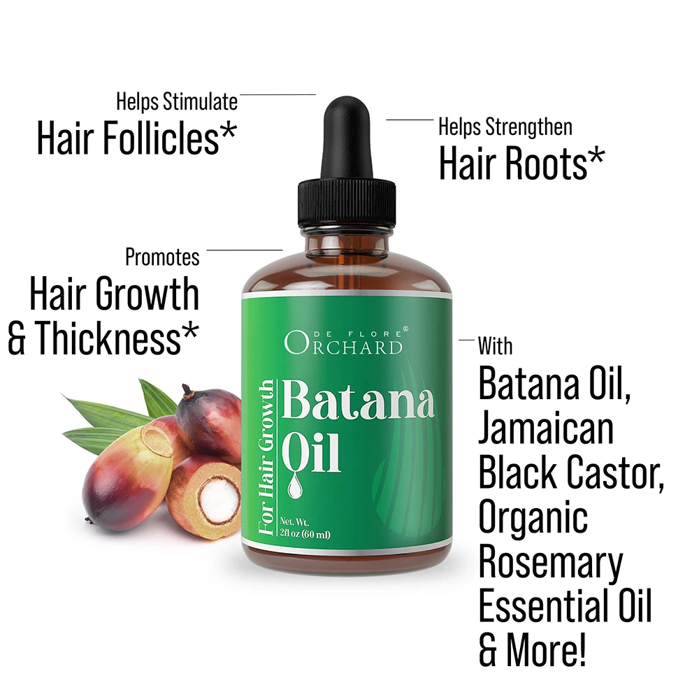 Best Seller Pure Organic Hair Oil With Jamaican Black Castor,Nourish Hair Follicles Batana Hair Growth Oil