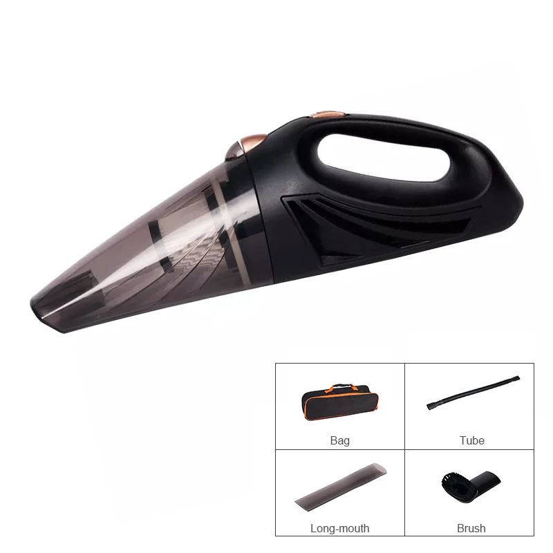 15min Usage Time 3000pa Full Set Interior Wet and Dry Low Noise 55W High Power Handheld Car Vacuum Cleaner Charge via USB