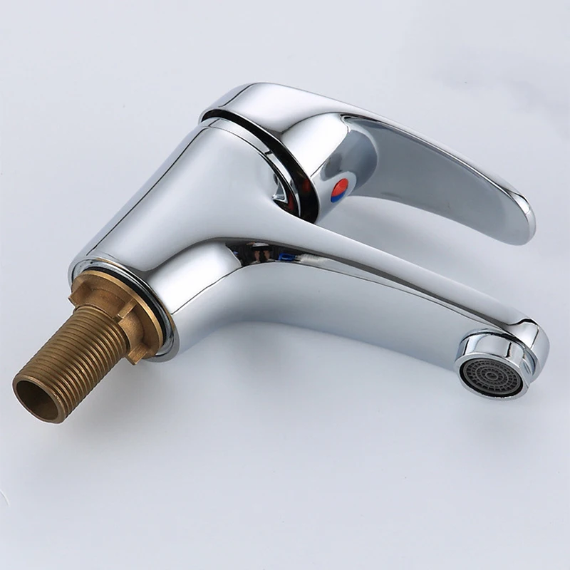 stainless steel chrome bathroom brass wash hot and cold basin faucet mixer