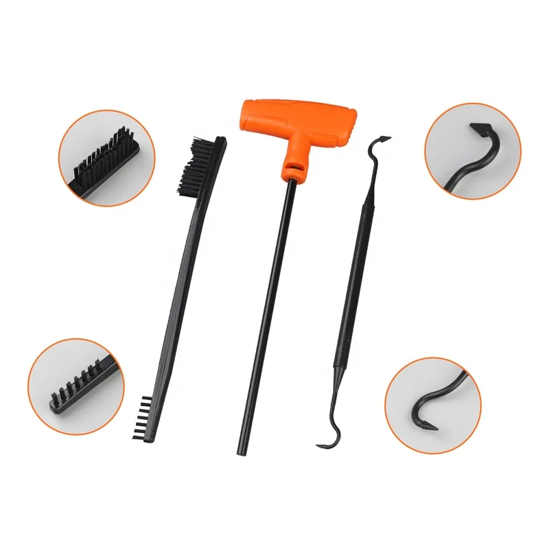 Molle Pouch with Gun Cleaning Kit Bore Brushes Mop Jags Rods Pulling through Cable Patches for Hunting