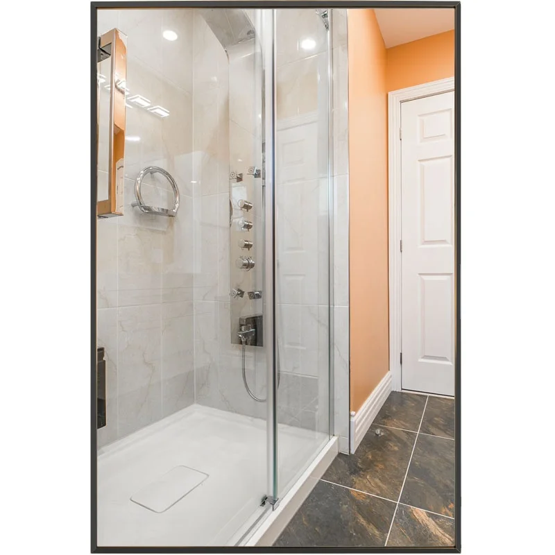 Beauty Decorative Mirrors Hanging Wall Mounted Room Mirror Metal Frame Large Round Glass Custom Designer Modern for Home Stylish