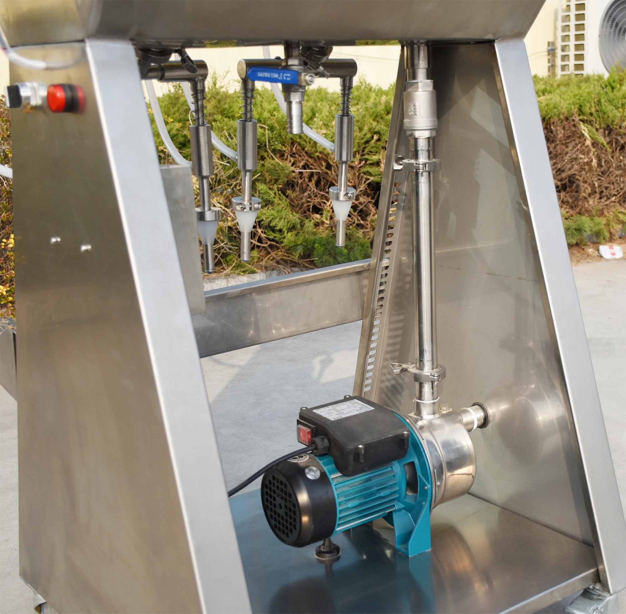 Tabletop Semi-automatic gravity Alcohol water filler 50-3000ml bottle filling machine