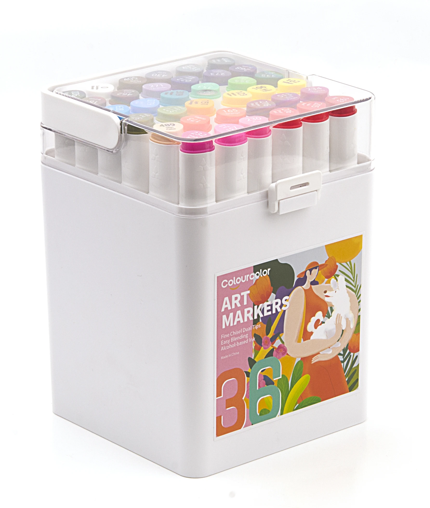 Colourcolor Maeker Art Marker Pens Set 36-Piece Marking Machine for Students Easy-to-Use Dot Pen Marker