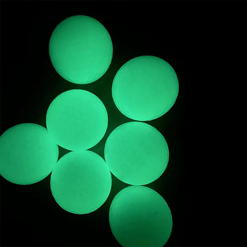 Wholesale Low Moq 2 Layer Green Pu Two-Tier Ball Training Led Golf Ball