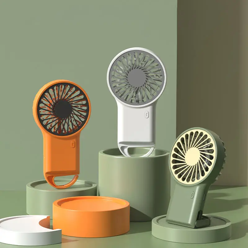 Handheld Mini Electric Holding Fans ODM&OEM USB Rechargeable Fan Portable Handy Cooling Small Fan With Hook