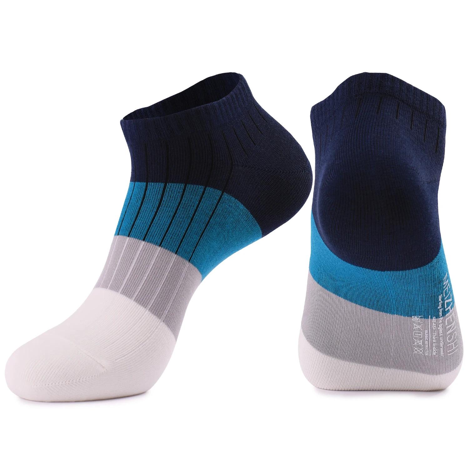 Wholesale 100 Cotton summer  ankle socks   Custom Dress Fashionable colored   Mens  Breathable striped socks
