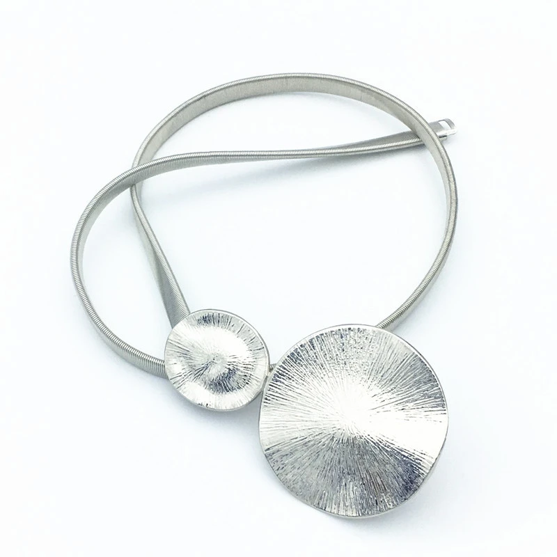 
Round Buckle Elastic Belts For Women Lady For Women Metal Gold Chain Belt Ladies Belts Stretch Ladies Waistband 