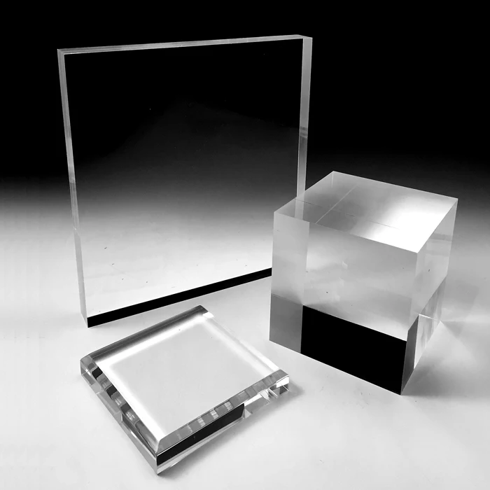 
Upscale Polished Edges Clear Solid Acrylic Block 