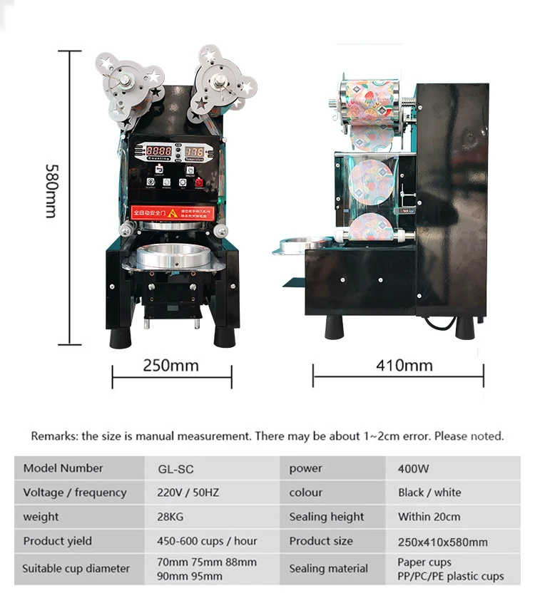 A Particularly Popular Machine Cup Sealer Boba Tea Plastic Filling Sealing For The Coffee