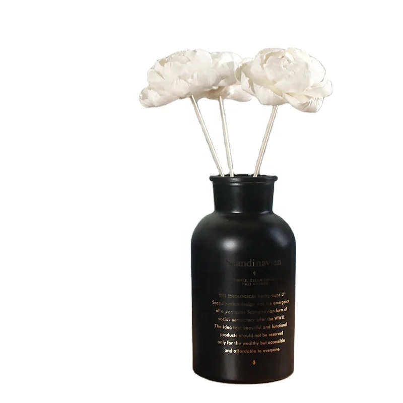 New Style Diameter 8Cm Handmade Sola Wood Rose Flower diffuser For Sale