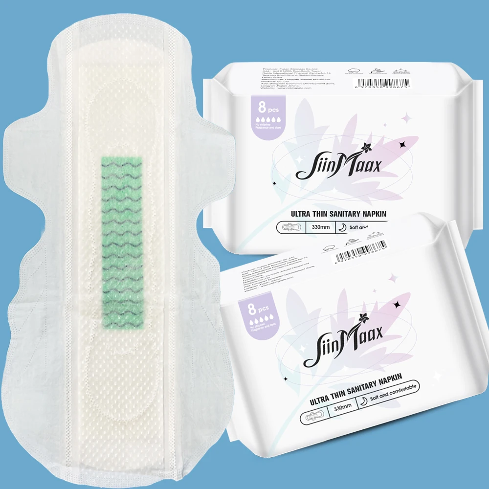 Hot Sale Anion chip Women Cotton Sanitary Napkins Pad Wholesale Menstrual Pad For Ladies With Oem Service