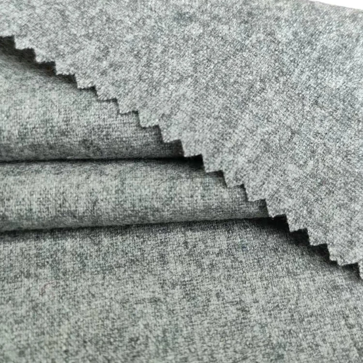 Free Sample TR Suiting Fabric Wool Rayon Blend Viscose/polyester Fabric Flannel Fleece Fabric for Suit