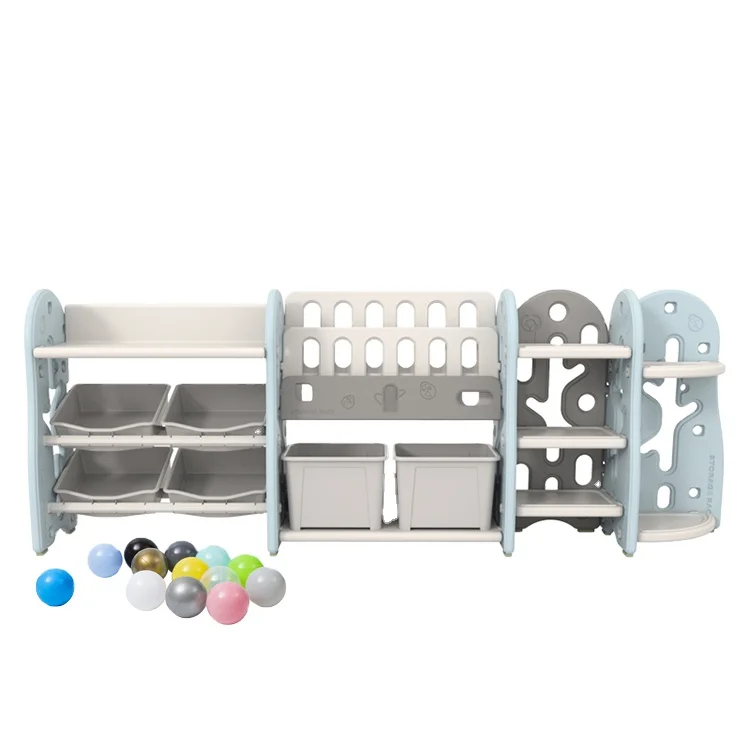 Kindergarten Classroom Furniture Preschool Shelves Plastic Cabinet Toys Storage Shelf