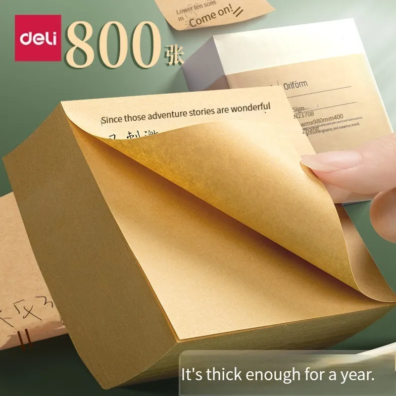Deli 21709  high quality sticky notes strong office sticky note book small book Memo stickers blank n times Office