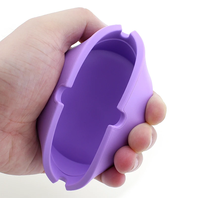 Ashtray Silicone Round Ash Tray Eco-Friendly Colorful Silicon Rubber High Temperature