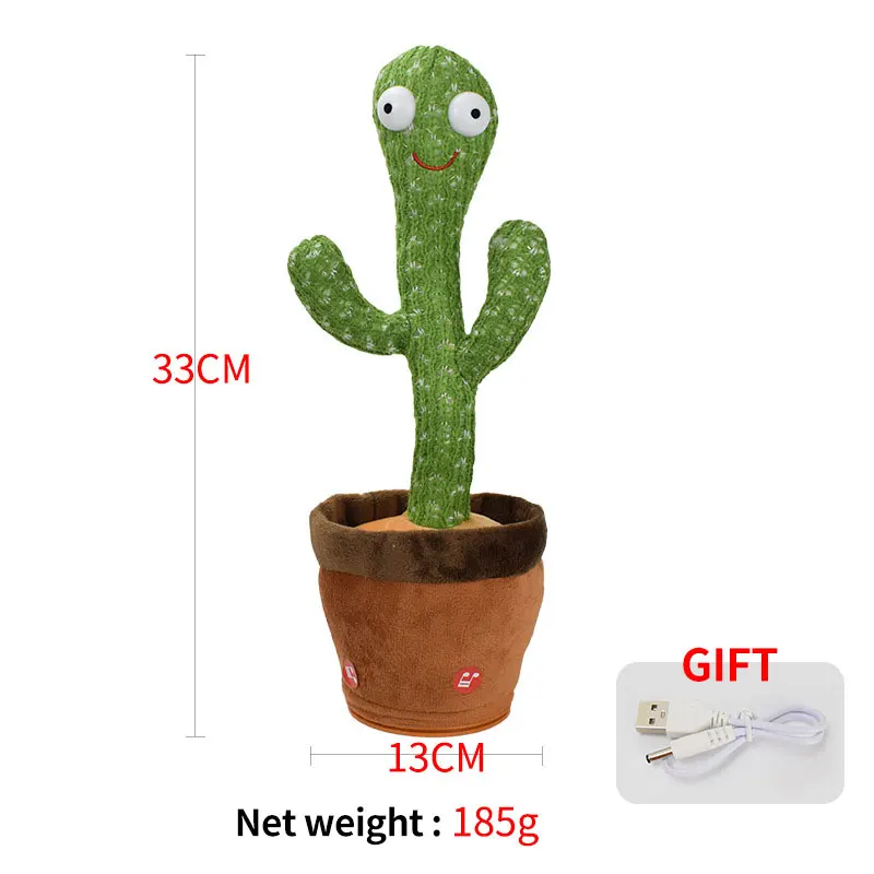 Лидер продаж на Amazon, плюшевая игрушка Tiktok Douyin С КАКТУСОМ для пения и танцев
