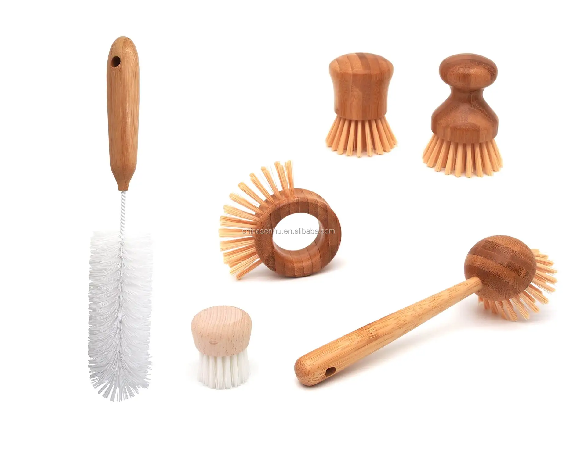 BSCI factory Eco friendly Bamboo  dish wash brush
