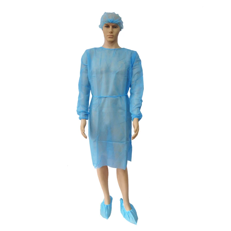 Cheap Price 20gsm 25gsm Lightweight Blue PP Non Woven Isolation Gowns