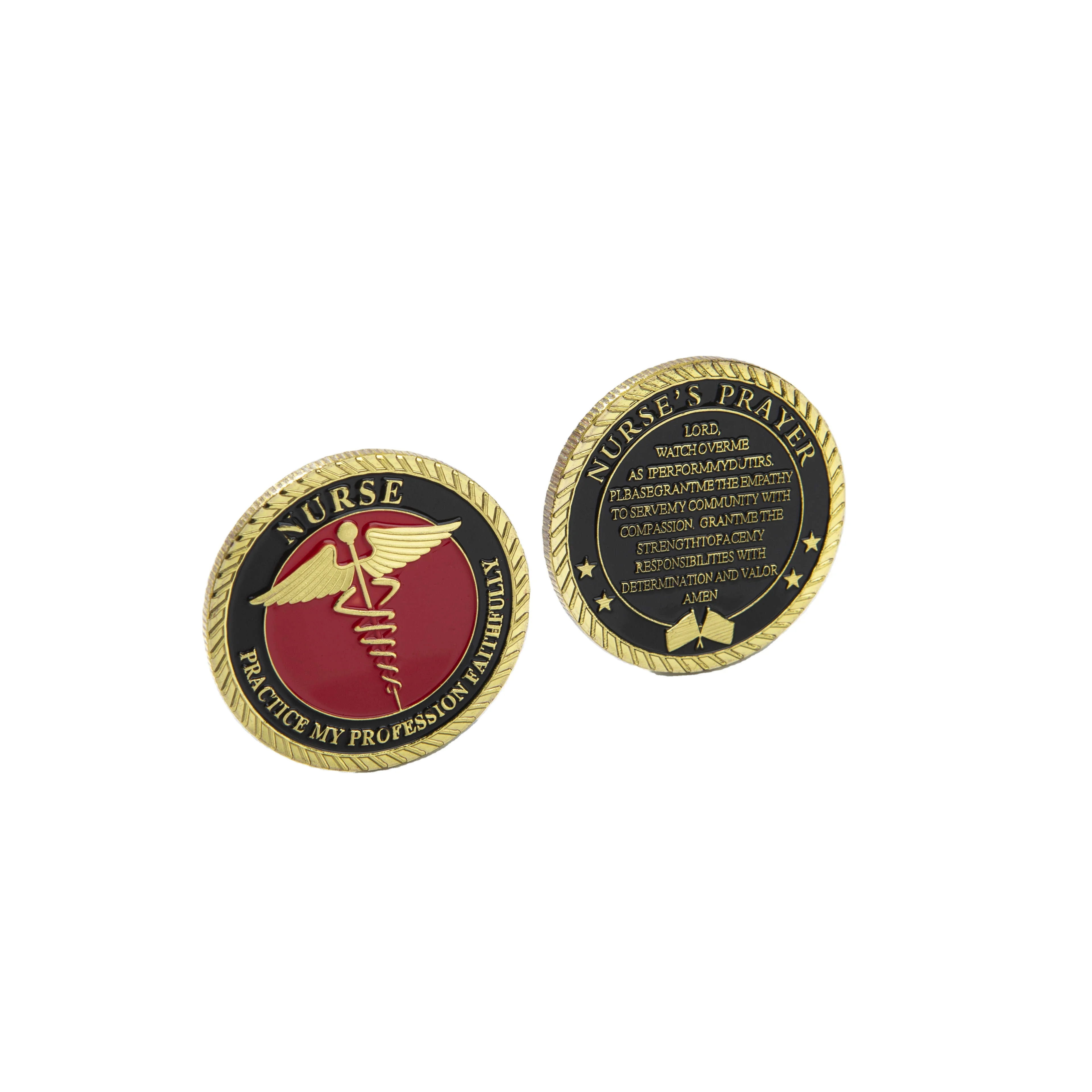 Europe and the United States commemorative coins Guardian Angel commemorative coins embossed lacquer badges