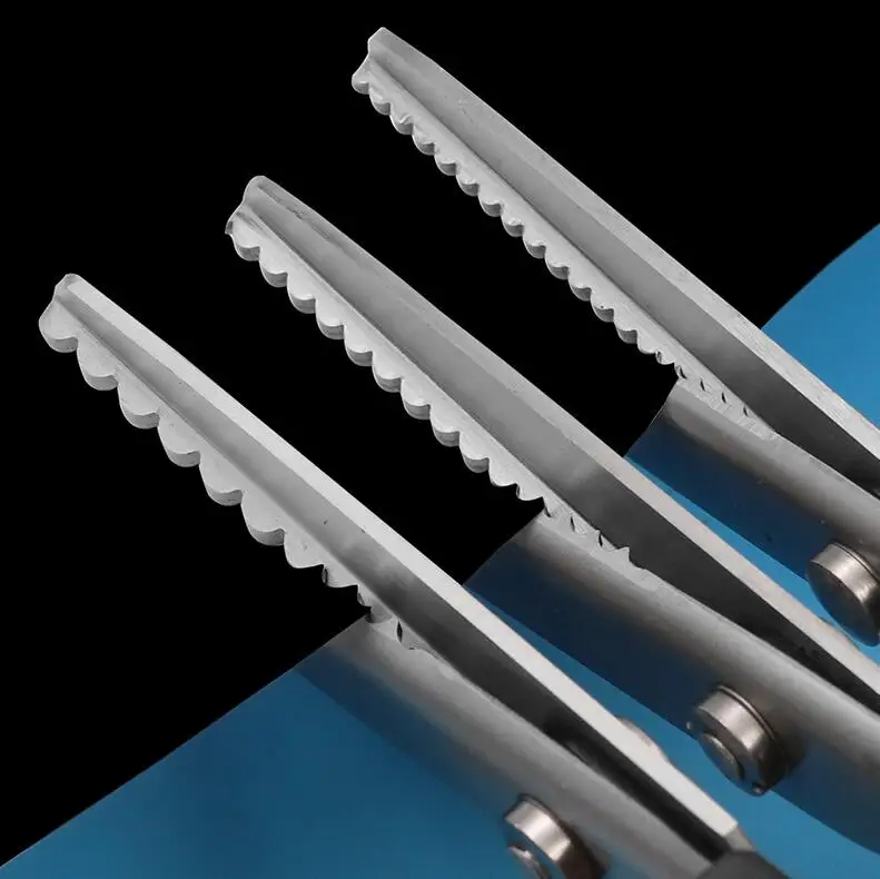 Shears Comfort Grips Crafts Zig Zag Cut Sewing Scissors,Professional Handheld Dressmaking