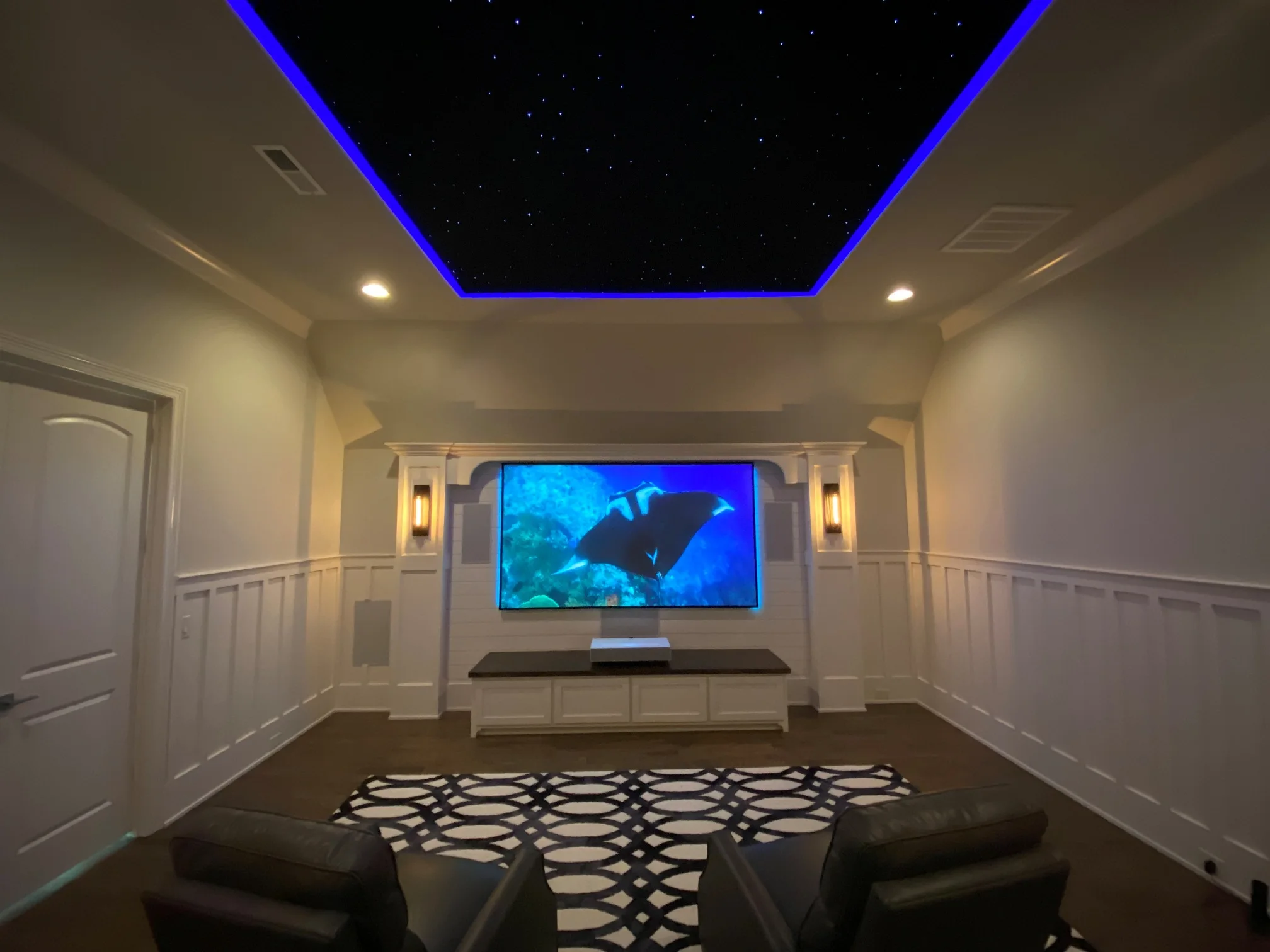 RGB Light Source Star ceiling panels, galaxy effect Fiber optic Star ceiling with Shooting star, drop shipping