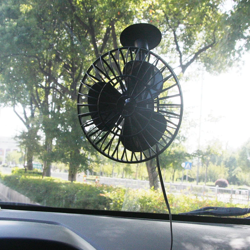 Tirol Made In China 12v Small Black Plastic Cooling  Car Fan