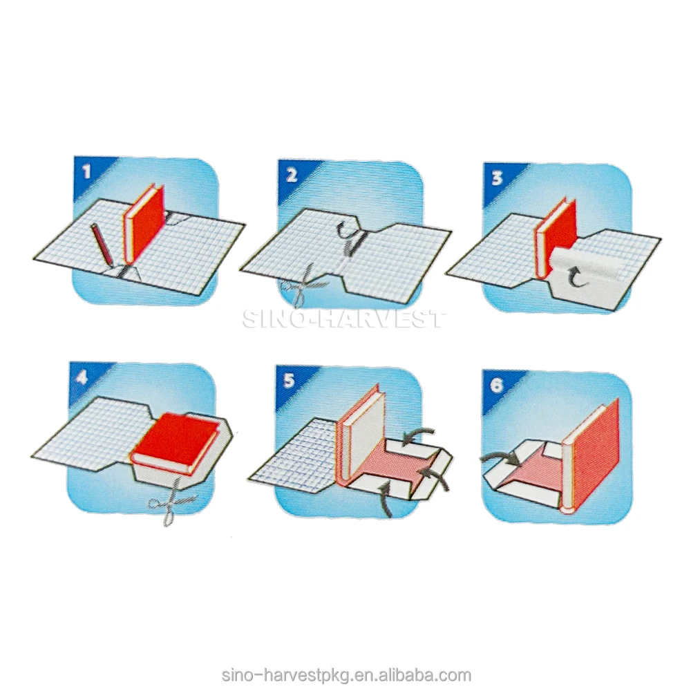 School Student Used Protective Adhesive Book Cover For Textbooks Pvc Transparent Self Adhesive School Book Cover