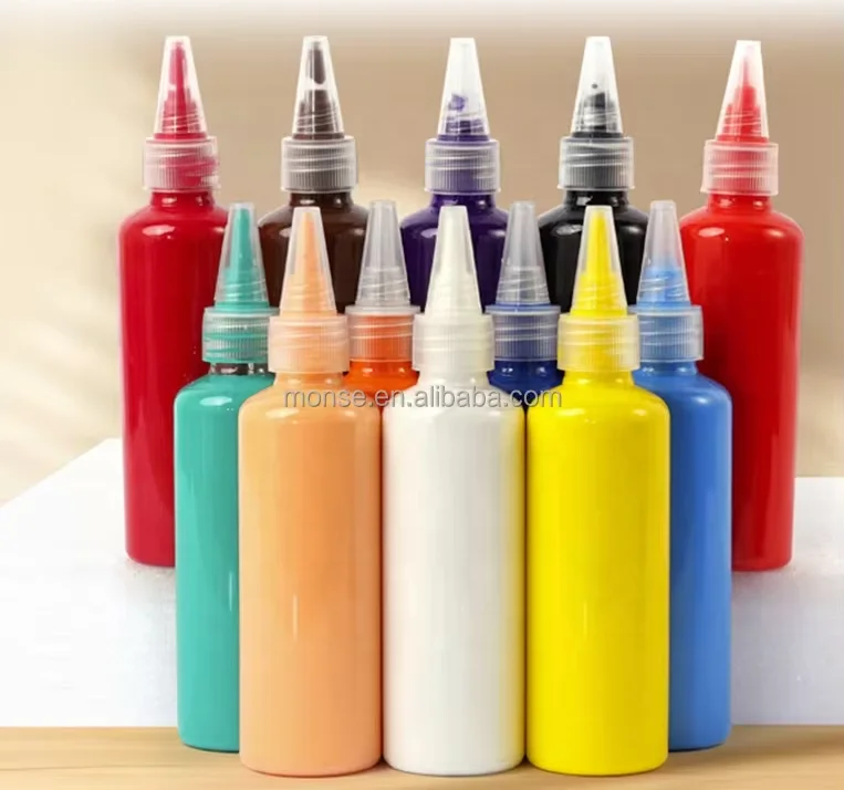 100ml Acrylic Paints for Kids Drawing Waterproof Plaster Doll Paint Coloring