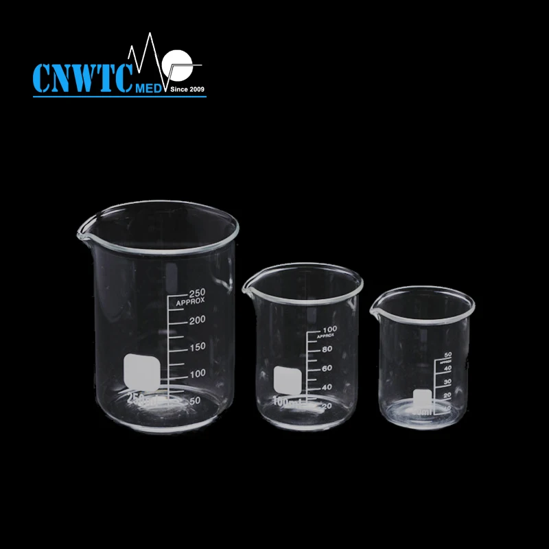 Лабораторный измерительный стакан из боросиликатного стекла 250 мл