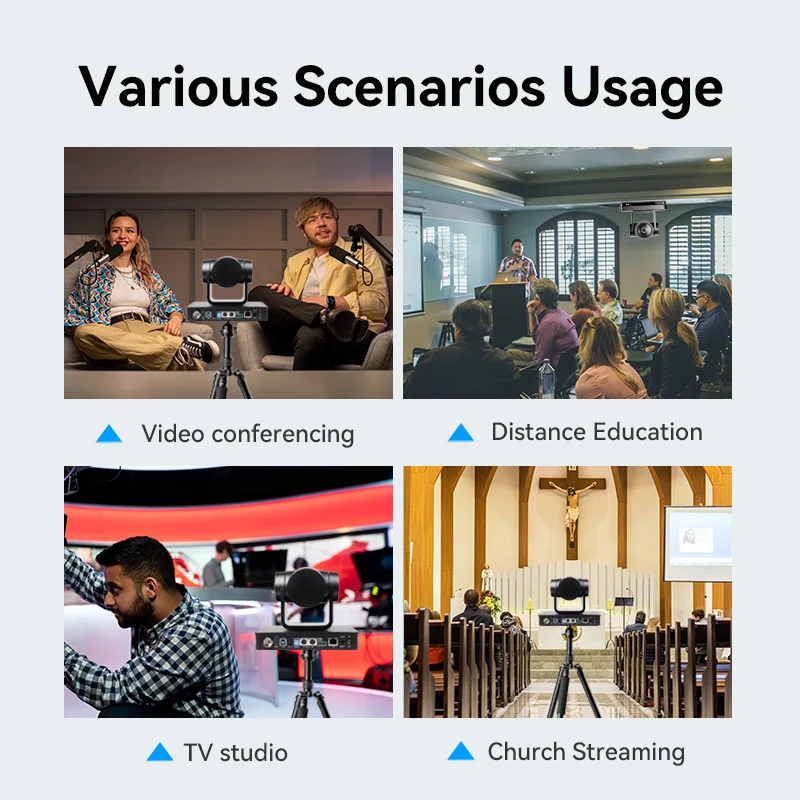 Anywii 4K Al Tracking Conference Camera SDI NDI IP POE teaching church live streaming video camera ptz 4k live streaming camera
