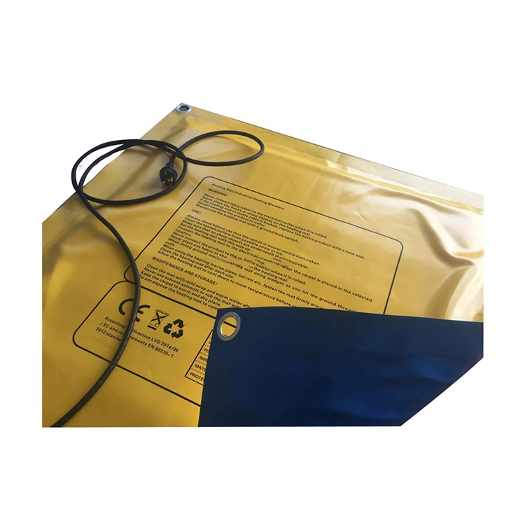 Custom Flexible Silicone Rubber Heating Pad Silicone Heating Blanket Silicone Heater Mat  for Industrial Equipment