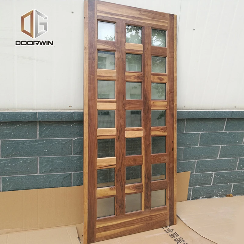 Exterior security front wood door for home and office and American style custom colours exterior entry door