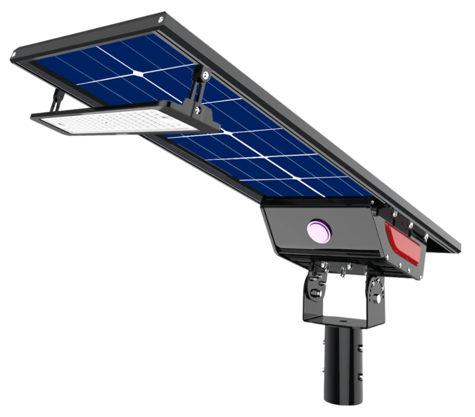 Hishine 80W 180LMW Solar Street Light 5 Years Warranty LED Solar Street Lights Outdoor Led Street Light with Solar Panel