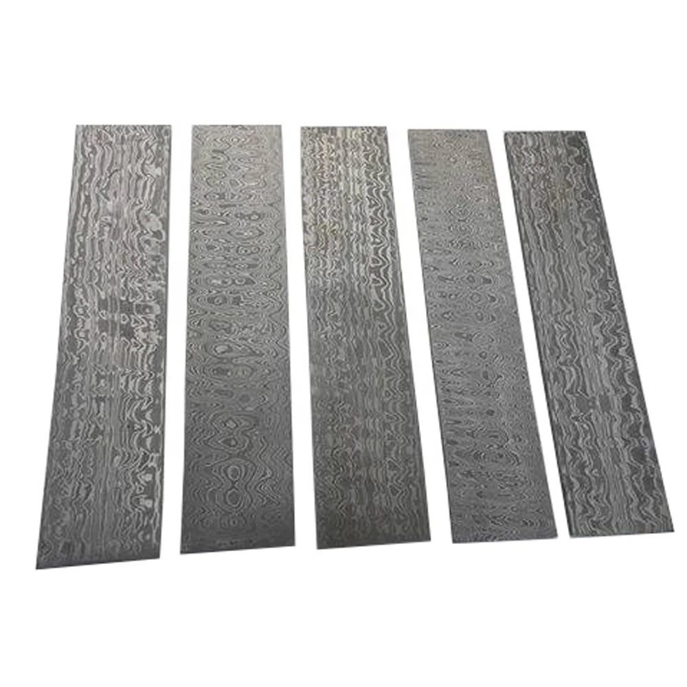 
QUALITY CUSTOM HAND MADE DAMASCUS BILLET BLANK BAR FOR MAKING ALL KNIVES 