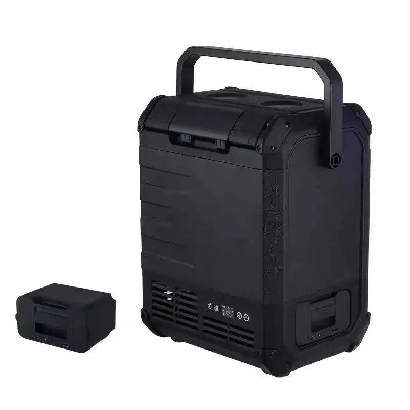 Factory Direct Sale Solar Car Mini Fridge 10L 12V and Portable Mini Compressor Fridge Freezer Refrigerator For Camping