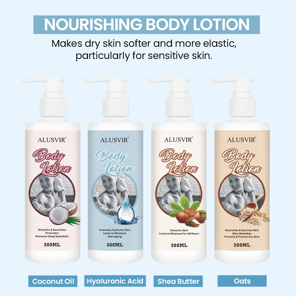 Private Label Hyaluronic Acid Coconut Oat Shea Butter Hydrating Anti Aging Body  Care Cream Nourishing Smoothing Body Lotion