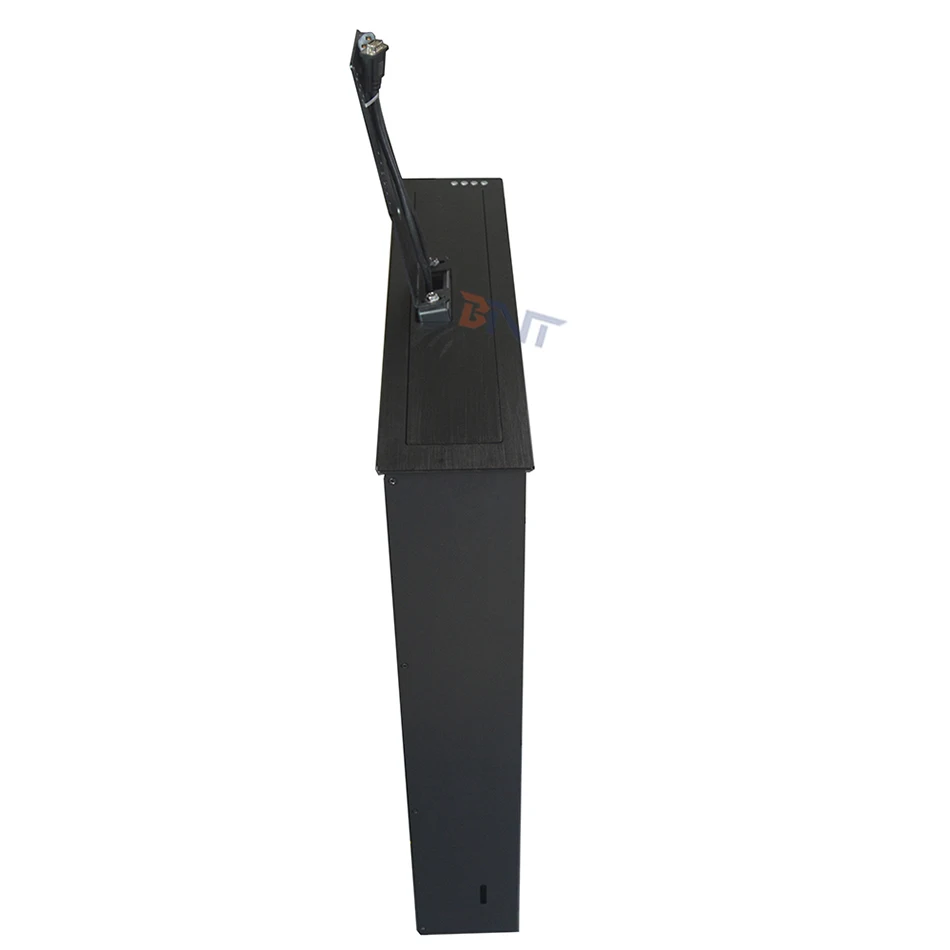 Tabletop Ultra Thin Motorized Back Screen Flip Up Hidden Desk Monitor Lift For 22 Inch LCD Monitor Conference Table System