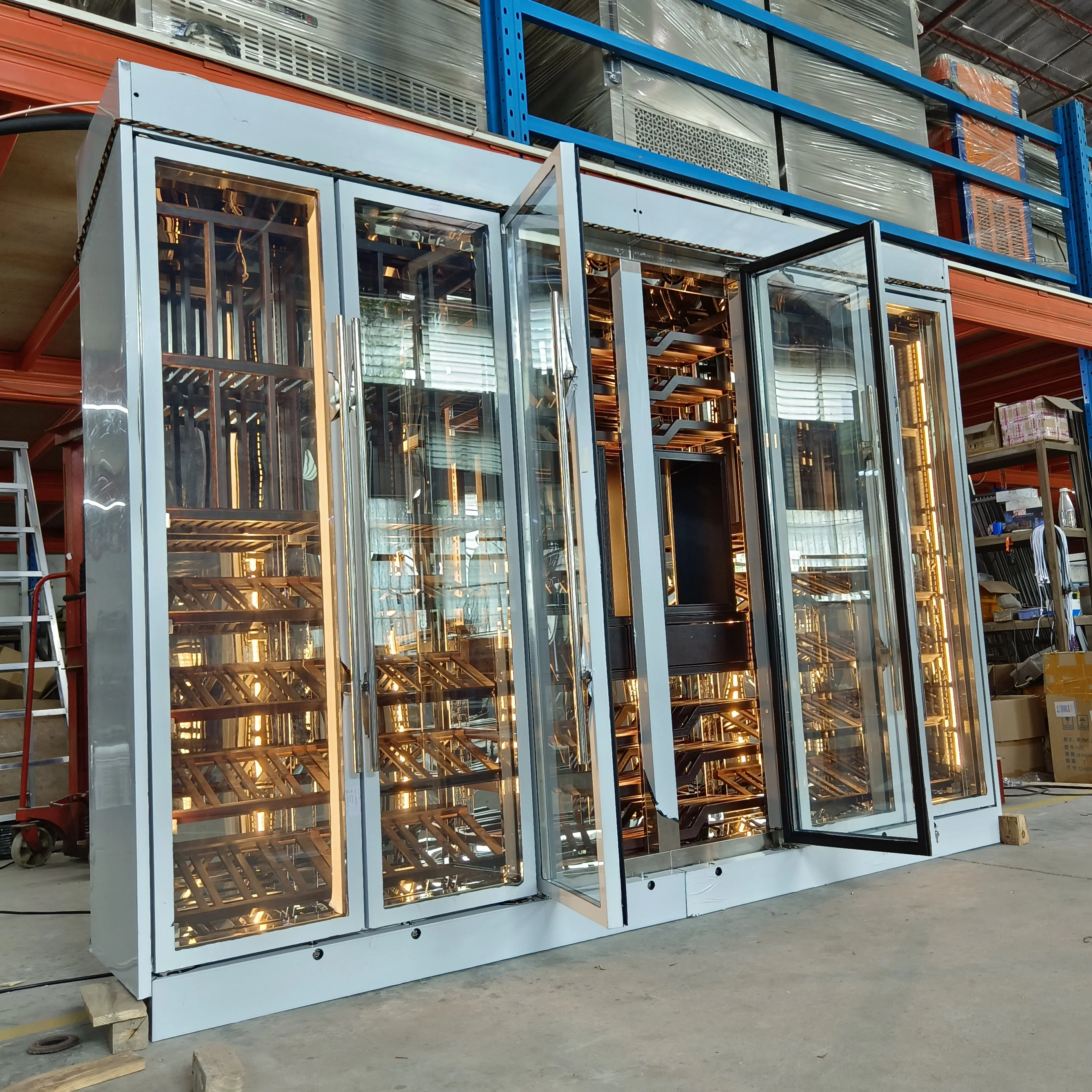 Luxury Wine Store with fridge Wine cabinet cellar cooling systems Red wine coolers